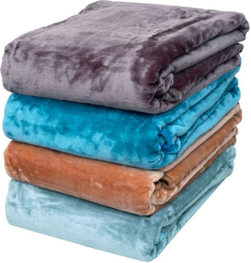 Anna Riska Velvet Blanket King Size 240x260cm Green