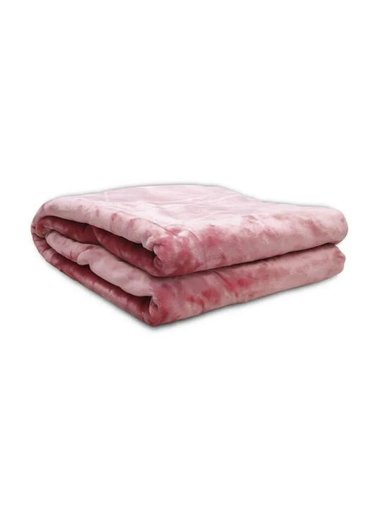 White Fabric Bali Decke Moni 160x220cm Rote