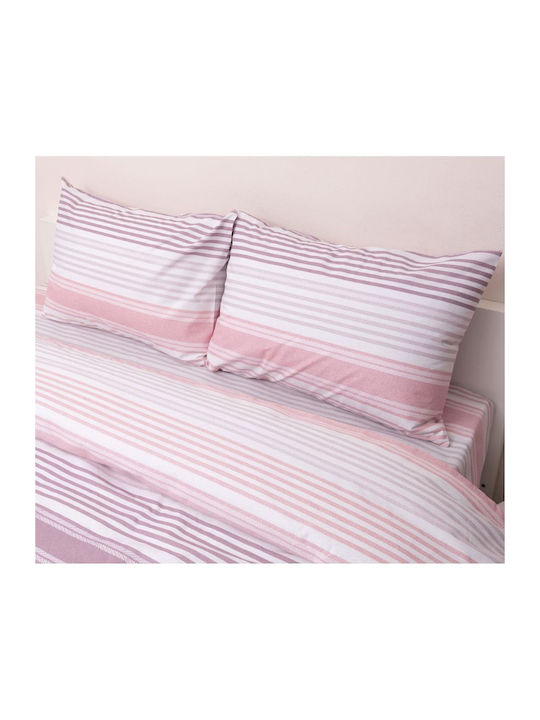 Viopros Duvet Set Single 160x240cm Dallas Pink 2pcs