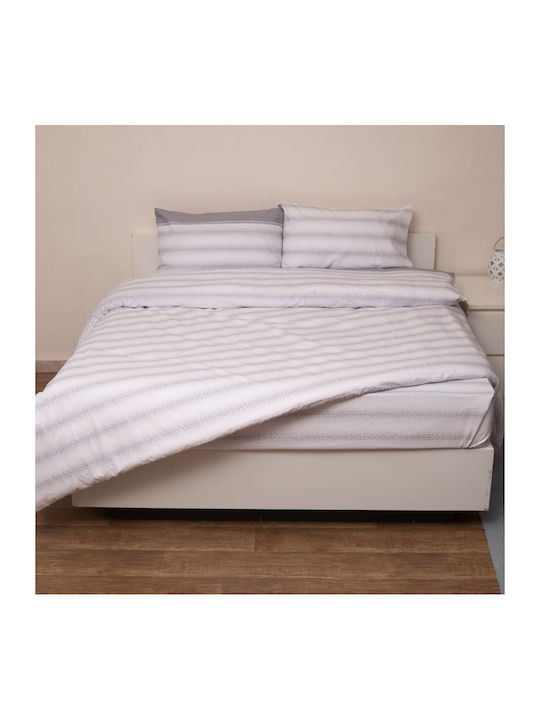 Anna Riska Duvet Set Queen 220x240cm Grey 3pcs