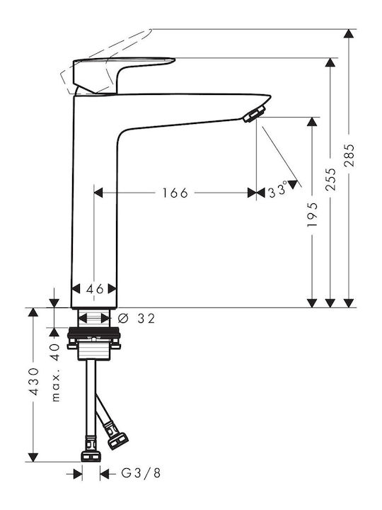 Washbasin Faucet 71112000 My Sport