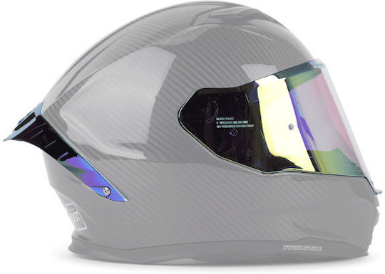 Iridium Spoiler Spate Pes R01 Carbon Casca Moto Aripă Spate Aerodinamică ECE DOT