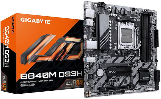 Gigabyte B840M DS3H Motherboard Micro ATX με AMD AM5 Socket
