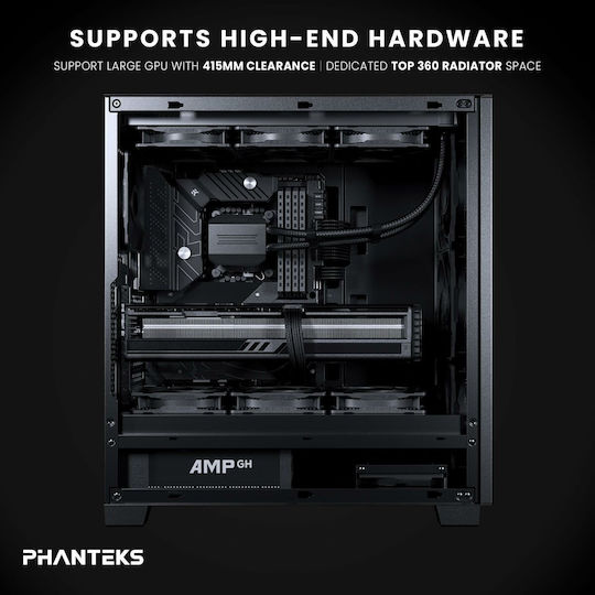 Phanteks XT Silent Midi-Turm Computergehäuse Schwarz