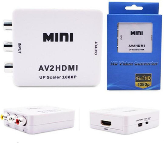 Μετατροπέας HDMI male σε RCA female 1τμχ