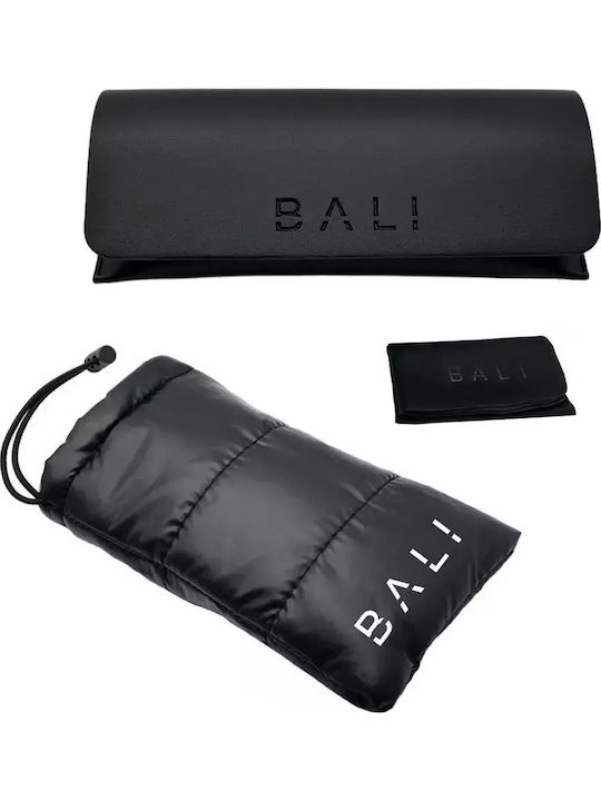 Bali Γυαλιά Ηλίου Μαύρα με Κοκκάλινο Σκελετό