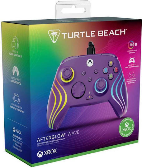 Turtle Beach Afterglow Wave Gamepad Cu Fir Cu Stick-uri Cu Efect Hall Pentru PC / Xbox Series Violet