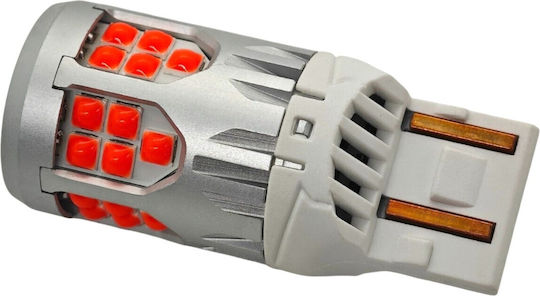 Bulb W21/5w Led 7443 10-50v No Fault 2800lm Red