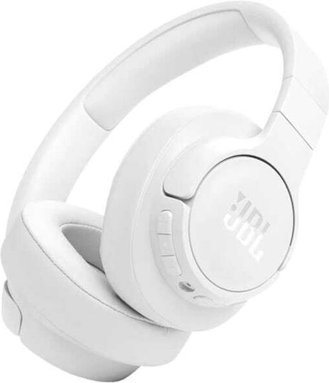 JBL Live 770NC Kabellos / Kabelgebunden Über Ohr Kopfhörer mit 65 Stunden Betriebszeit und Quick Charge Weiß