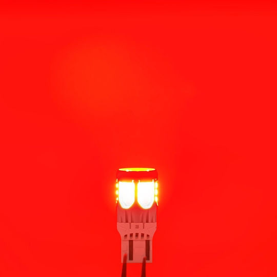 Bulb W21/5w Led 7443 10-50v No Fault 2800lm Red