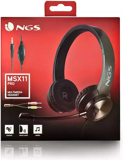 NGS MSX 11 PRO Over Ear Multimedia Ακουστικά με μικροφωνο και σύνδεση 3.5mm Jack
