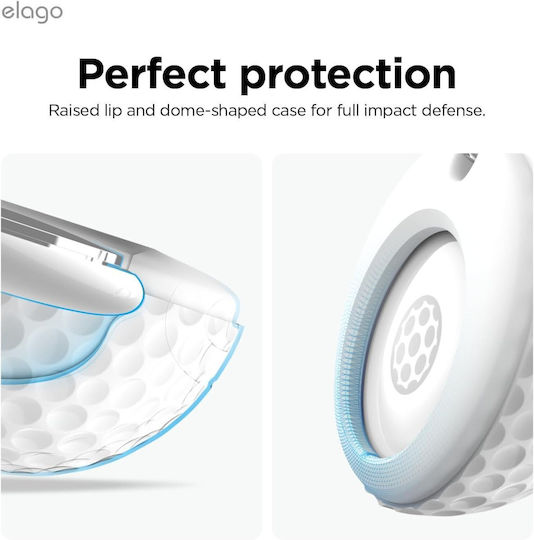 Elago Калъф Силикон за AirTag в Бял цвят