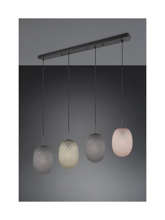 Trio Lighting Pendant Light Black 117x17x150cm