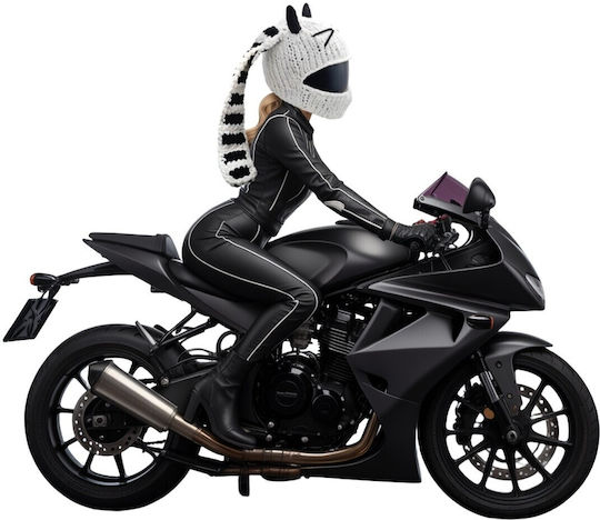 Căciulă Albă Pentru Casca Rider