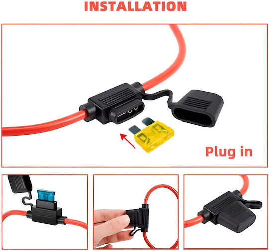 Fuse Socket 12 Awg Kabel Universell Abgedichtet Hochstrom