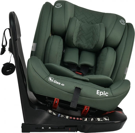 Bebe Stars Epic Καθισματάκι Αυτοκινήτου i-Size με Isofix Forest Green 0-36 kg