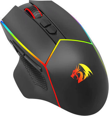 Redragon Axe Pro M814 Ασύρματο RGB Gaming Ποντίκι 8000 DPI Μαύρο