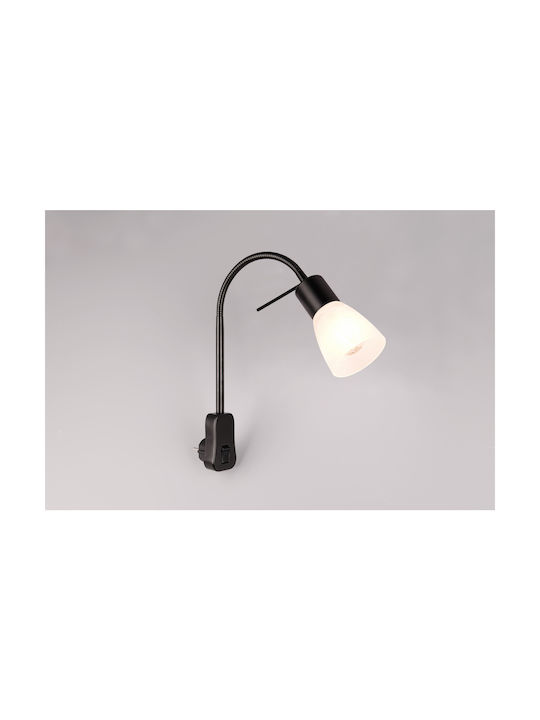Trio Lighting Levisto Single Spot with Socket E14 in Black Color