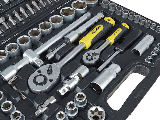 Geko Set Ratchet 1\4" & 1\2" 108pcs