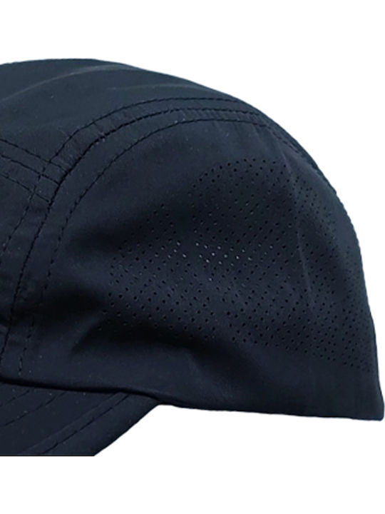 Καπέλο Τζόκεϊ Microfiber Fast Dry Ανδρικό Brims Trims Μαύρο
