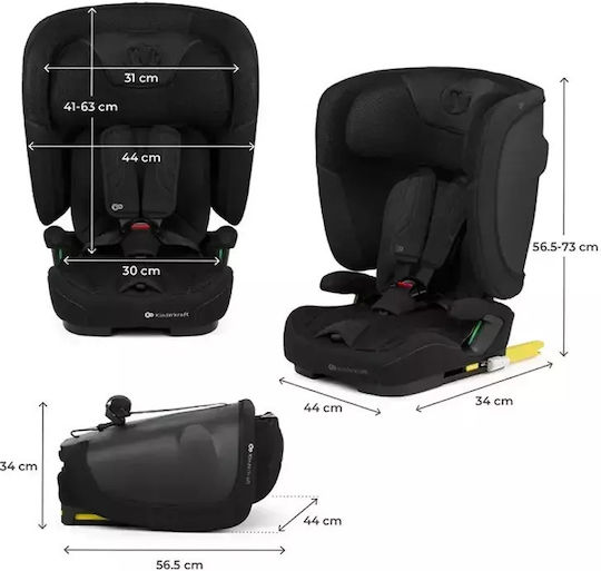 Kinderkraft Fix2go Καθισματάκι Αυτοκινήτου i-Size με Isofix Black