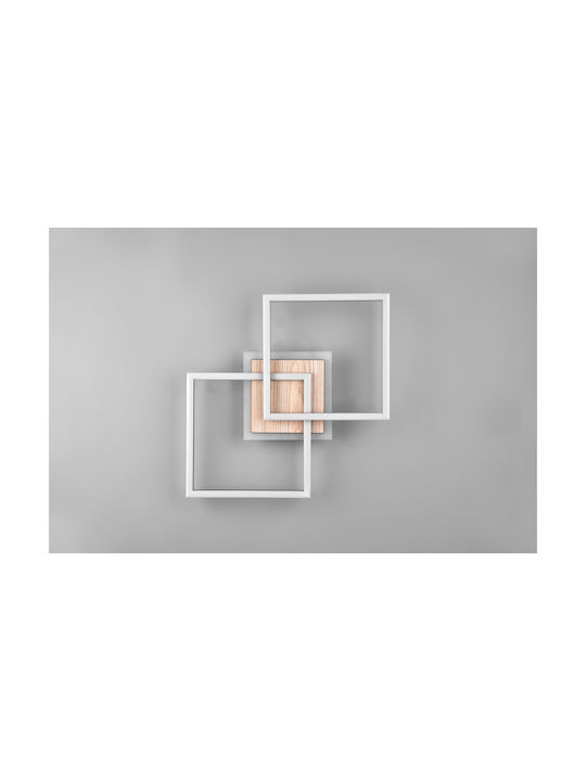Trio Lighting Deckenleuchte 57.5cm Schwarz mit Integrierter LED und Fernbedienung