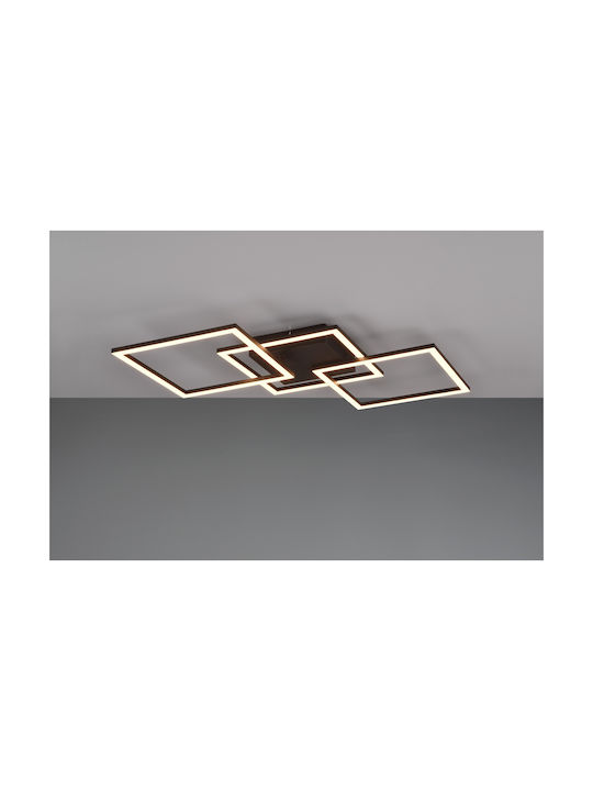 Trio Lighting Ceiling Mount Light 74cm Black with Integrated LED