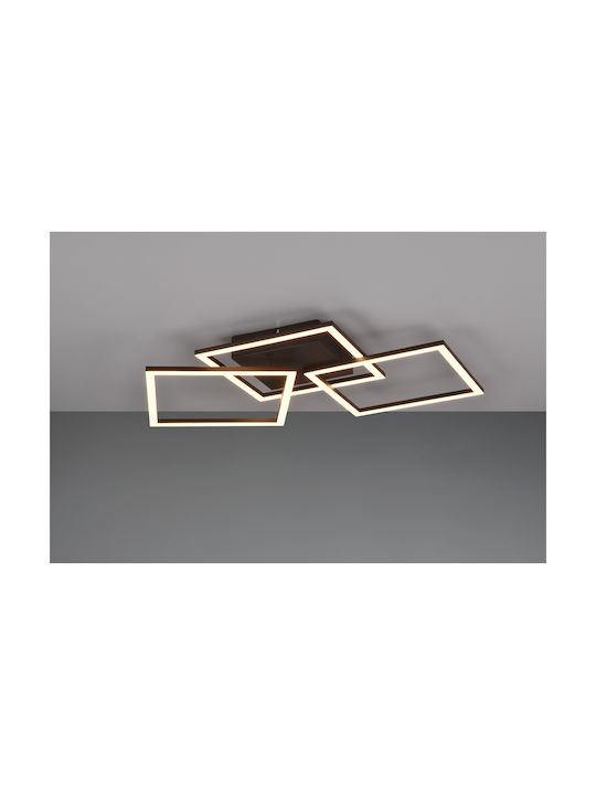 Trio Lighting Ceiling Mount Light 74cm Black with Integrated LED
