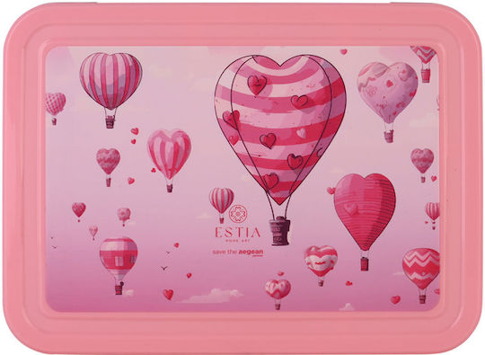 Estia Save The Aegean Plastic Kids' Lunch Set 1.33lt Love Ascend x x 4.5cm