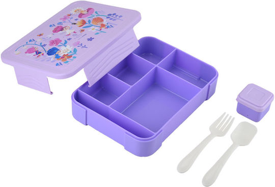 Estia Save The Aegean Plastic Kids' Lunch Set 1.33lt Fairy Tales x x 4.5cm