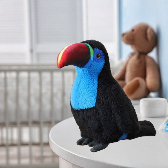 Plush Toucan Bird Stuffed Toy Cuddle Blue 20cm Edukamp