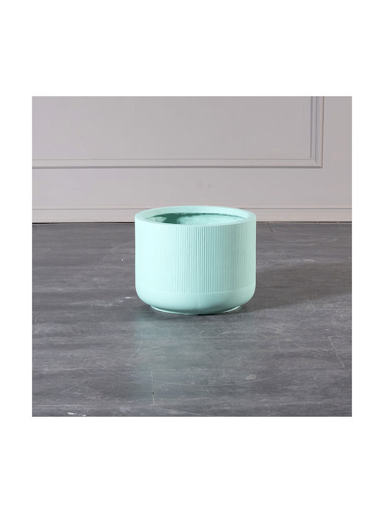 Supergreens Pot Ceramic Green Open 35cm.