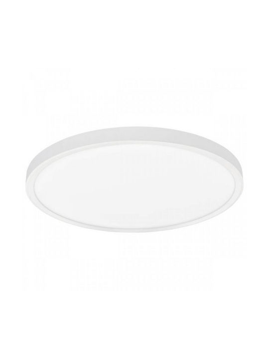 Spot Light Πλαφονιέρα Οροφής 30εκ. Λευκή με Ενσωματωμένο LED