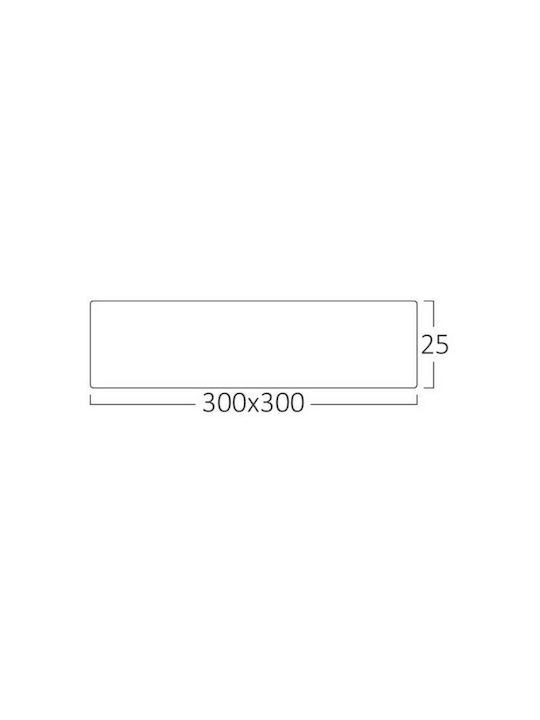 Braytron Jade Ceiling Mount Light 30cm Black with Integrated LED