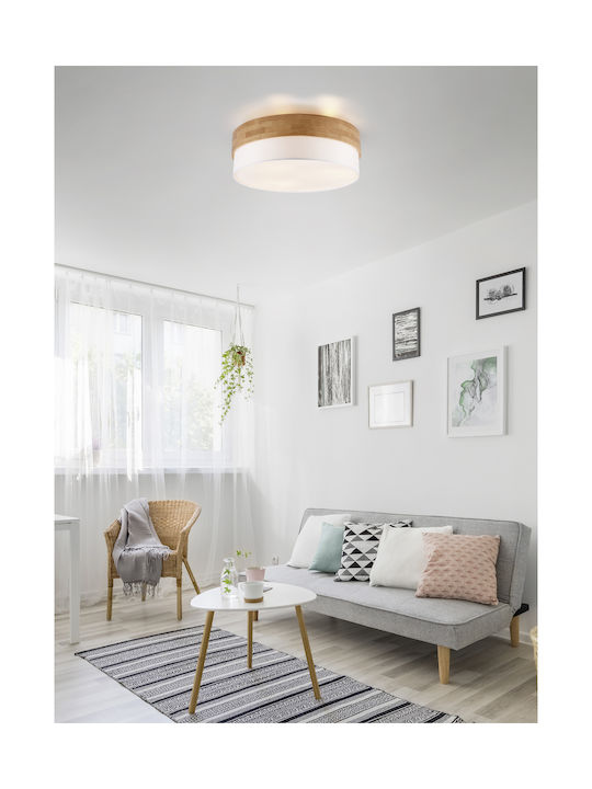 Trio Lighting Seasons Ceiling Mount Light 50cm Brown with Socket E27