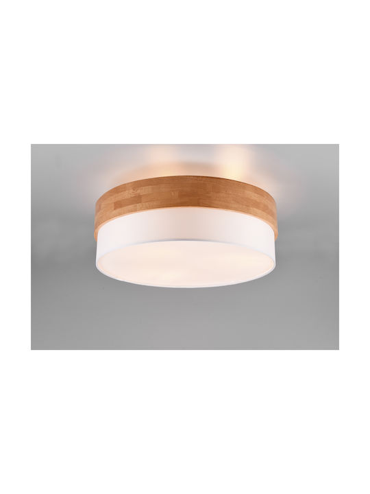 Trio Lighting Seasons Ceiling Mount Light 50cm Brown with Socket E27