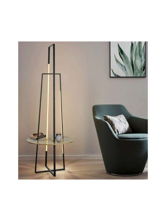Atman LED Φωτιστικό Δαπέδου Υ60xΜ160εκ. με Ρυθμιζόμενο Λευκό Φως 1080lm Μαύρο