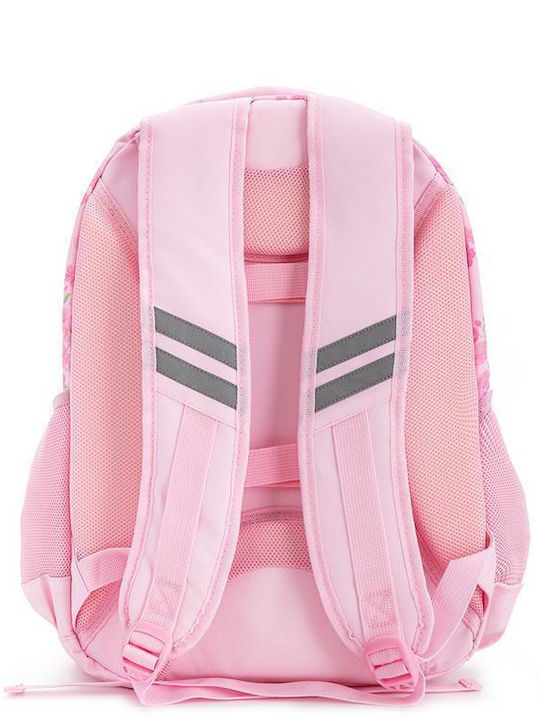 Yolo School Bag Backpack Elementary, Elementary Pink with Water Bottle Holder 28Liters