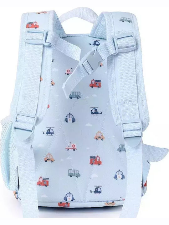 Tutete Schulranzen Rucksack Kindergarten Hellblau mit Flaschenhalter