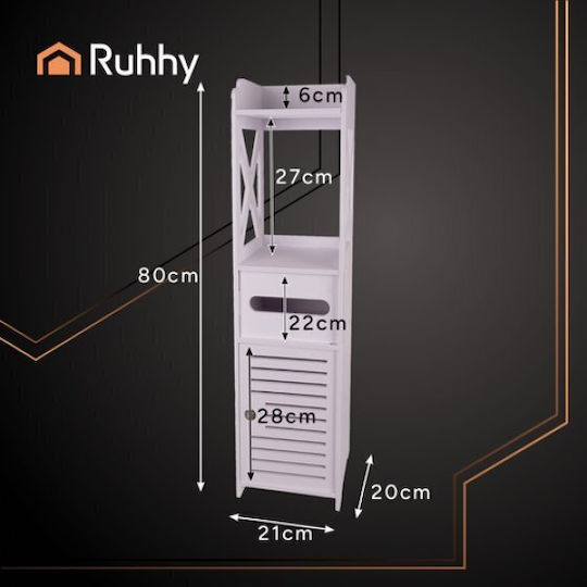 Ruhhy Bathroom Cabinet L80xW20xH21cm Natural