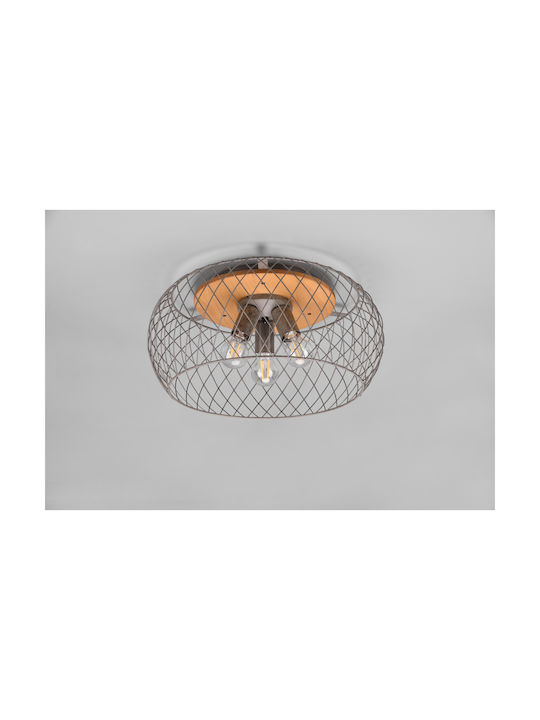 Trio Lighting Tamil Ceiling Mount Light 50cm Gray with Socket E27