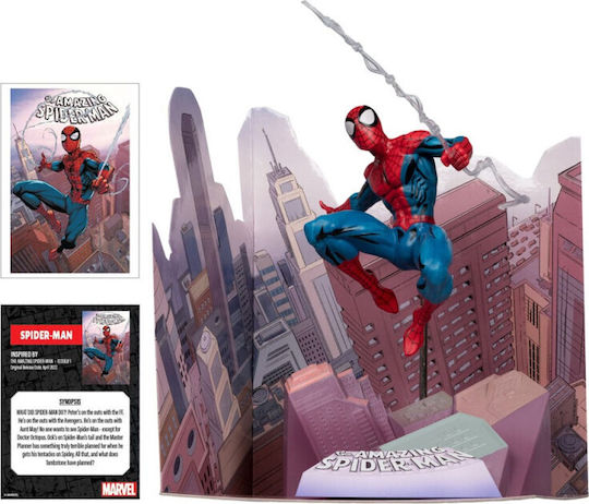 Marvel Колекция Spider-man Amazing Spiderman №1 От Todd Mcfarlane 1/10 Фигура Статуя 17см