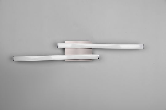 Trio Lighting Route Πλαφονιέρα Οροφής 56εκ. Ασημί με Ενσωματωμένο LED