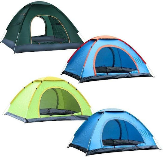 Summertiempo Automatic Summer Camping Tent Igloo Blue for 4 People 200x200x135cm