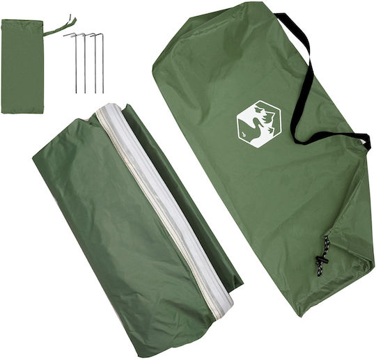 vidaXL Summer Camping Storage Tent Green 190x150x185cm
