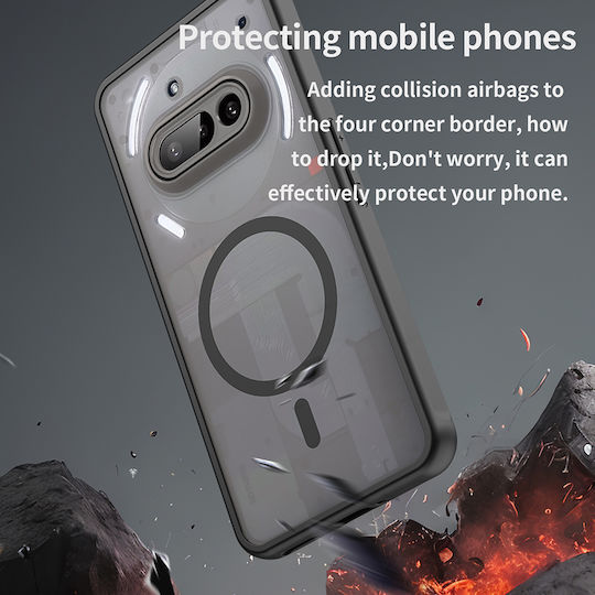 Techsuit Back Cover Plastic Negru (Nothing Phone (3a))