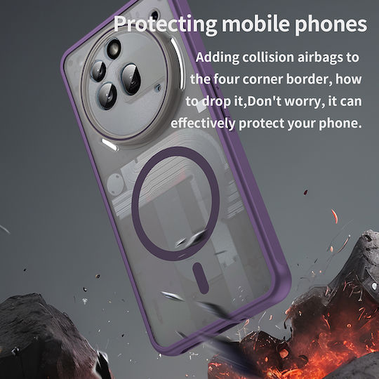 Techsuit Umschlag Rückseite Kunststoff Lila (Nothing Phone (3a) Pro)