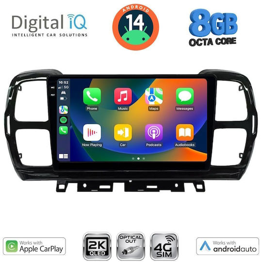 Digital IQ Car Audio System for Citroen C5 Aircross 2017-2021 (Bluetooth/USB/WiFi/GPS/Apple-Carplay/Android-Auto) with Touch Screen 9"