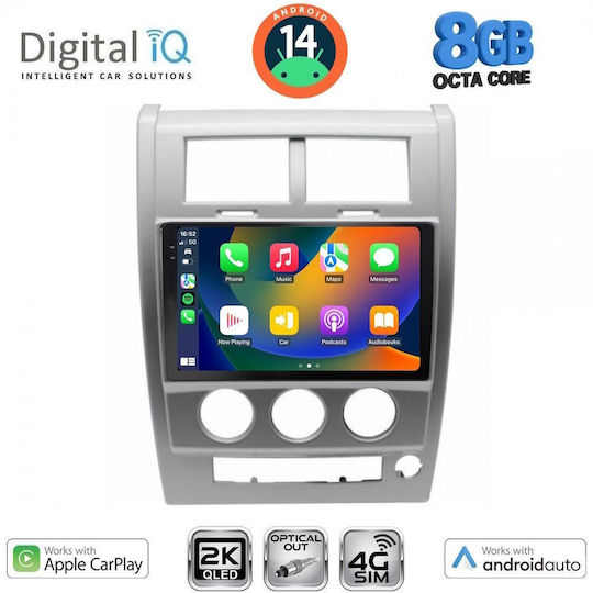Digital IQ Ηχοσύστημα Αυτοκινήτου για Jeep Cherokee / Liberty 2007-2014 (Bluetooth/USB/WiFi/GPS/Apple-Carplay/Android-Auto) με Οθόνη Αφής 10"