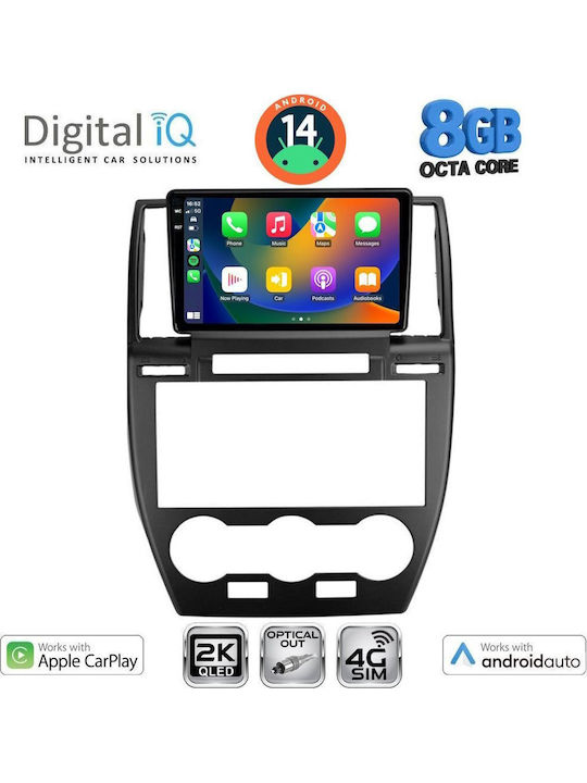 Digital IQ Car Audio System for Land Rover Freelander 2006-2014 (Bluetooth/USB/WiFi/GPS/Apple-Carplay/Android-Auto) with Touch Screen 9"
